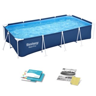 Basen ogrodowy stelażowy 400 x 211 x 81 cm 4w1 Bestway 56405N Bestway