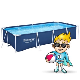 Basen ogrodowy stelażowy 400 x 211 x 81 cm 4w1 Bestway 56405N Bestway