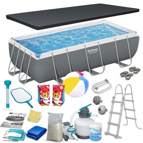 Basen ogrodowy stelażowy 404 x 201 x 100 cm 18w1 Bestway 56442 Bestway Basen ogrodowy stelażowy 404 x 201 x 100 cm 18w1 Bestway 56442 Bestway