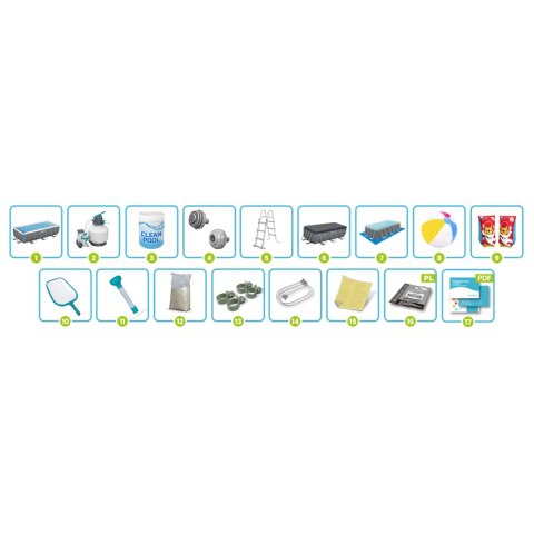 Basen ogrodowy stelażowy 404 x 201 x 100 cm 18w1 Bestway 56442 Bestway Basen ogrodowy stelażowy 404 x 201 x 100 cm 18w1 Bestway 56442 Bestway