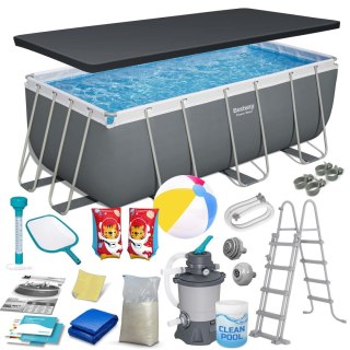 Basen ogrodowy stelażowy 412x201x122 cm 17w1 Bestway 56457N Bestway