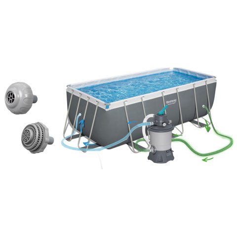Basen ogrodowy stelażowy 412x201x122 cm 17w1 Bestway 56457N Bestway Basen ogrodowy stelażowy 412x201x122 cm 17w1 Bestway 56457N Bestway