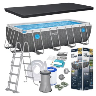 Basen ogrodowy stelażowy 488 x 244 x 122 cm 10w1 Bestway 561MB Bestway