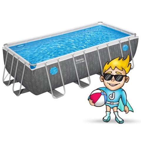 Basen ogrodowy stelażowy 488 x 244 x 122 cm 10w1 Bestway 561MB Bestway Basen ogrodowy stelażowy 488 x 244 x 122 cm 10w1 Bestway 561MB Bestway