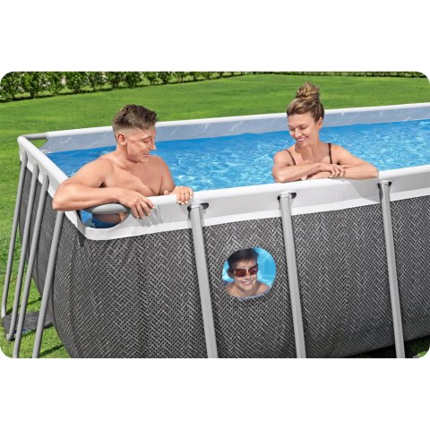 Basen ogrodowy stelażowy 488 x 244 x 122 cm 10w1 Bestway 561MB Bestway Basen ogrodowy stelażowy 488 x 244 x 122 cm 10w1 Bestway 561MB Bestway