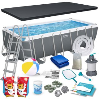 Basen ogrodowy stelażowy 488x244x122 cm 18w1 Bestway 56671N Bestway