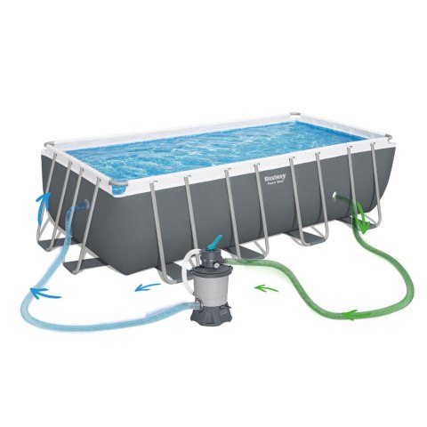 Basen ogrodowy stelażowy 488x244x122 cm 18w1 Bestway 56671N Bestway Basen ogrodowy stelażowy 488x244x122 cm 18w1 Bestway 56671N Bestway