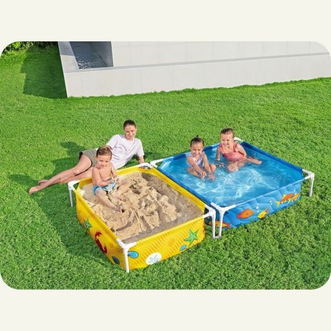 Basen ogrodowy stelażowy dla dzieci z piaskownicą 213 x 112 x 30,5 cm Bestway 561CF Bestway Basen ogrodowy stelażowy dla dzieci z piaskownicą 213 x 112 x 30,5 cm Bestway 561CF Bestway