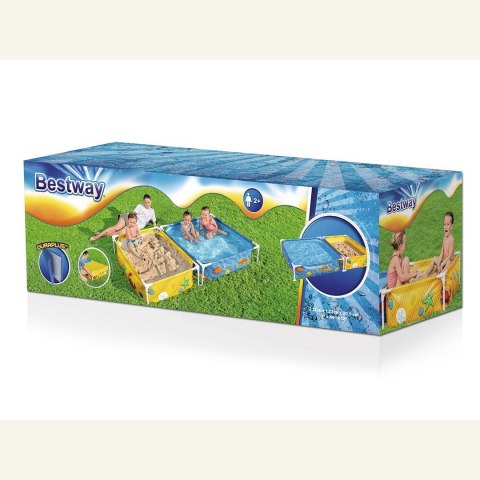 Basen ogrodowy stelażowy dla dzieci z piaskownicą 213 x 112 x 30,5 cm Bestway 561CF Bestway Basen ogrodowy stelażowy dla dzieci z piaskownicą 213 x 112 x 30,5 cm Bestway 561CF Bestway