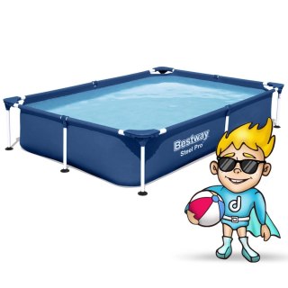 Basen prostokątny stelażowy 221x150x43 cm 16w1 Bestway 56401N Bestway