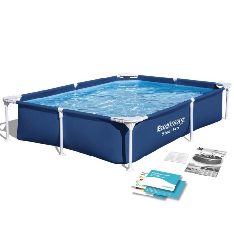 Basen prostokątny stelażowy 221x150x43 cm Bestway 56401N Bestway Basen prostokątny stelażowy 221x150x43 cm Bestway 56401N Bestway