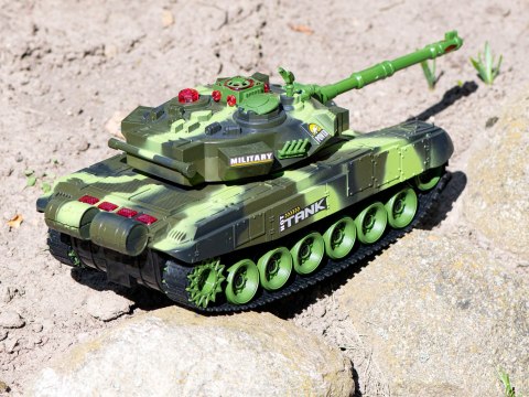 Czołg zdalnie sterowany na pilota RC War Tank 9993 2.4 GHz kamuflaż leśny Kik Sp. z o. o. Sp. k. Czołg zdalnie sterowany na pilota RC War Tank 9993 2.4 GHz kamuflaż leśny Kik Sp. z o. o. Sp. k.