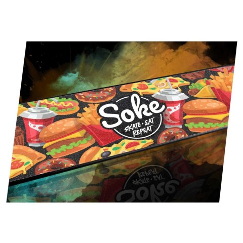 Grip tape papier ścierny do hulajnogi Go! - Fast food SOKE Grip tape papier ścierny do hulajnogi Go! - Fast food SOKE