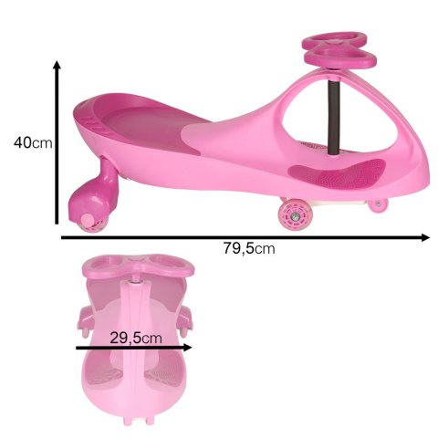 Jeździk grawitacyjny LED Swing Fix S3 świecące koła różowy Kik Sp. z o. o. Sp. k. Jeździk grawitacyjny LED Swing Fix S3 świecące koła różowy Kik Sp. z o. o. Sp. k.