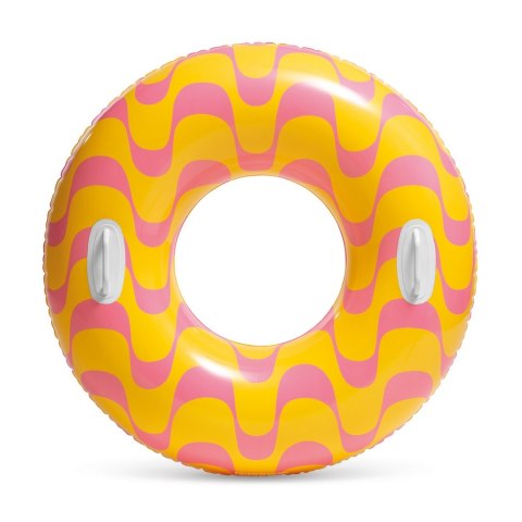 Koło do pływania pomarańczowe w zygzaki 91 cm Intex Intex Koło do pływania pomarańczowe w zygzaki 91 cm Intex Intex