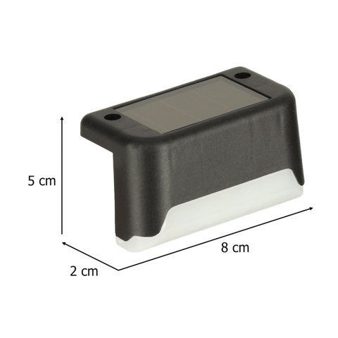 Lampa solarna schodowa ogrodowa zewnętrzna LED na schody czujnik zmierzchu 8 sztuk Kik Sp. z o. o. Sp. k. Lampa solarna schodowa ogrodowa zewnętrzna LED na schody czujnik zmierzchu 8 sztuk Kik Sp. z o. o. Sp. k.