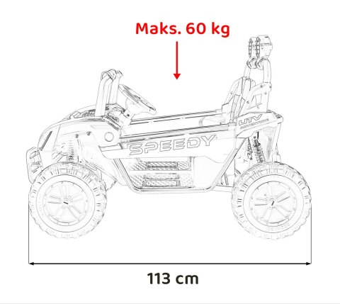 Pojazd Buggy SPEEDY 4x4 Biały Pojazd Buggy SPEEDY 4x4 Biały