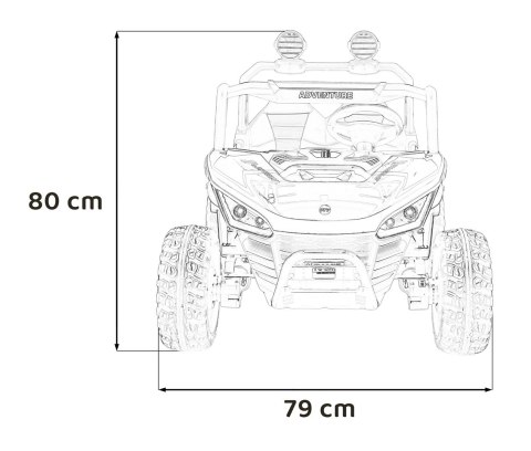 Pojazd Buggy SPEEDY 4x4 Biały Pojazd Buggy SPEEDY 4x4 Biały