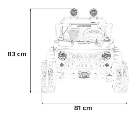 Pojazd Terenowy PASSION 4x4 Czerwony Pojazd Terenowy PASSION 4x4 Czerwony