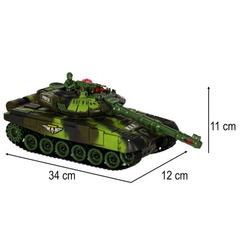 Czołg zdalnie sterowany na pilota RC War Tank 9993 2.4 GHz kamuflaż leśny Kik Sp. z o. o. Sp. k. Czołg zdalnie sterowany na pilota RC War Tank 9993 2.4 GHz kamuflaż leśny Kik Sp. z o. o. Sp. k.