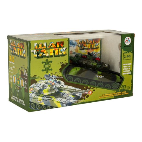 Czołg zdalnie sterowany na pilota RC War Tank 9993 2.4 GHz kamuflaż leśny Kik Sp. z o. o. Sp. k. Czołg zdalnie sterowany na pilota RC War Tank 9993 2.4 GHz kamuflaż leśny Kik Sp. z o. o. Sp. k.