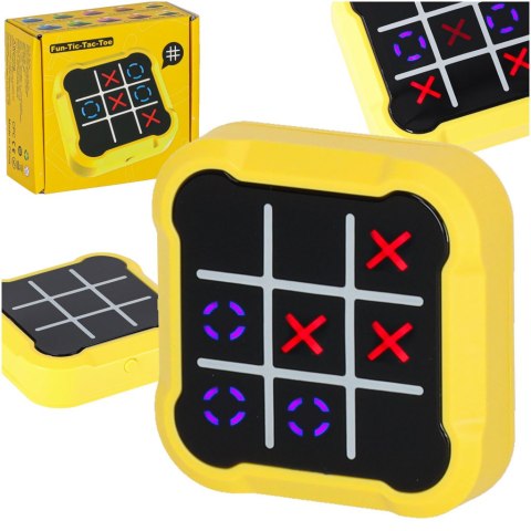 Kółko krzyżyk gra elektroniczna logiczna tic tac toe konsola przenośna żółta Kik Sp. z o. o. Sp. k. Kółko krzyżyk gra elektroniczna logiczna tic tac toe konsola przenośna żółta Kik Sp. z o. o. Sp. k.
