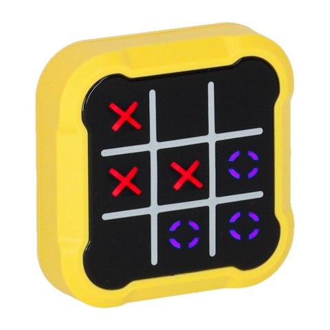 Kółko krzyżyk gra elektroniczna logiczna tic tac toe konsola przenośna żółta Kik Sp. z o. o. Sp. k. Kółko krzyżyk gra elektroniczna logiczna tic tac toe konsola przenośna żółta Kik Sp. z o. o. Sp. k.