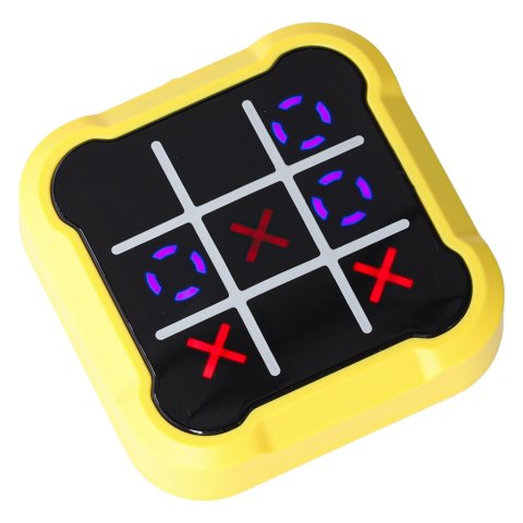 Kółko krzyżyk gra elektroniczna logiczna tic tac toe konsola przenośna żółta Kik Sp. z o. o. Sp. k. Kółko krzyżyk gra elektroniczna logiczna tic tac toe konsola przenośna żółta Kik Sp. z o. o. Sp. k.