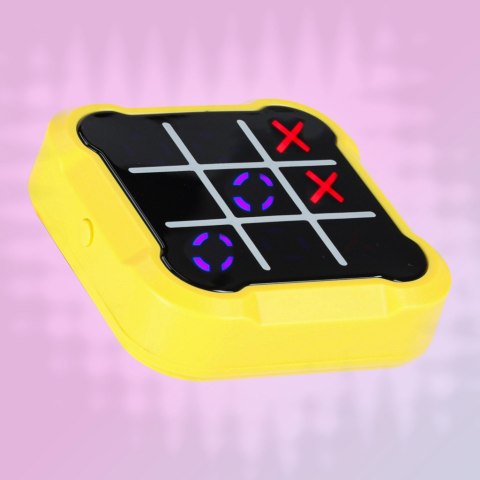 Kółko krzyżyk gra elektroniczna logiczna tic tac toe konsola przenośna żółta Kik Sp. z o. o. Sp. k. Kółko krzyżyk gra elektroniczna logiczna tic tac toe konsola przenośna żółta Kik Sp. z o. o. Sp. k.
