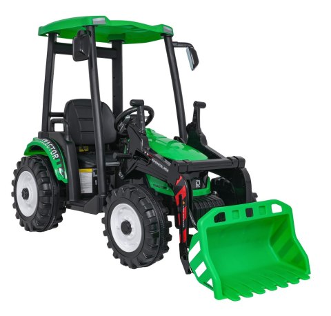 Pojazd MEGA Traktor D68 Z Przyczepką Zielony Pojazd MEGA Traktor D68 Z Przyczepką Zielony
