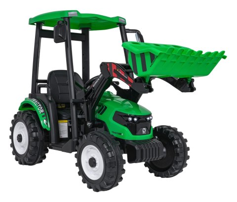 Pojazd MEGA Traktor D68 Z Przyczepką Zielony Pojazd MEGA Traktor D68 Z Przyczepką Zielony