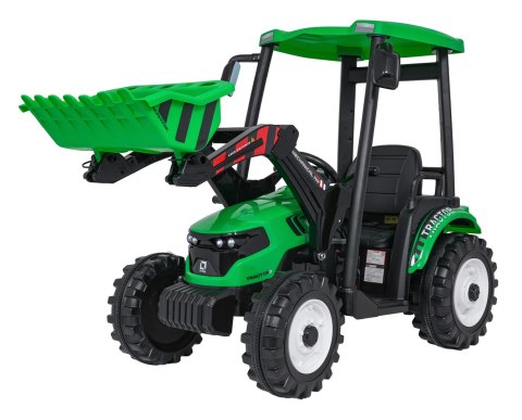 Pojazd MEGA Traktor D68 Z Przyczepką Zielony Pojazd MEGA Traktor D68 Z Przyczepką Zielony