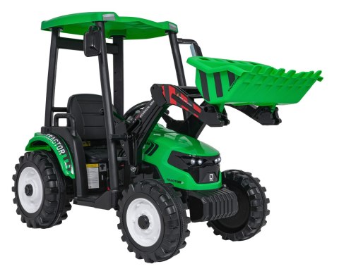 Pojazd MEGA Traktor D68 Z Przyczepką Zielony Pojazd MEGA Traktor D68 Z Przyczepką Zielony
