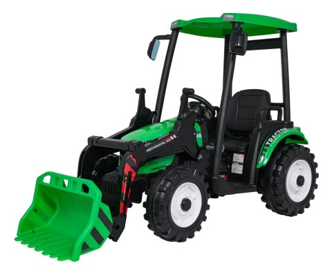 Pojazd MEGA Traktor D68 Z Przyczepką Zielony Pojazd MEGA Traktor D68 Z Przyczepką Zielony
