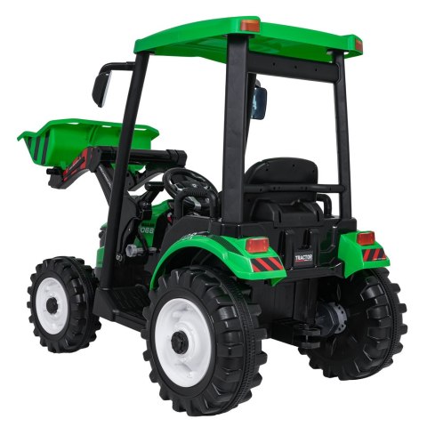 Pojazd MEGA Traktor D68 Z Przyczepką Zielony Pojazd MEGA Traktor D68 Z Przyczepką Zielony