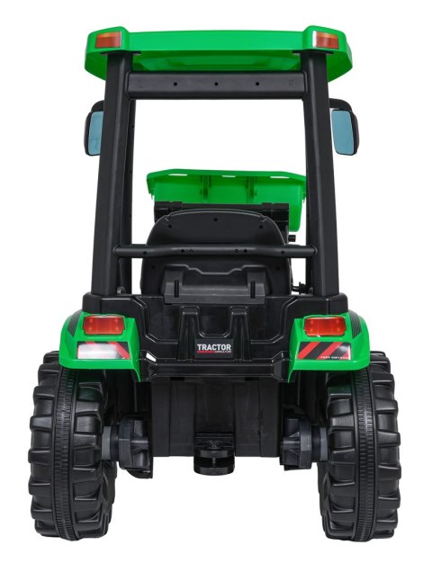 Pojazd MEGA Traktor D68 Z Przyczepką Zielony Pojazd MEGA Traktor D68 Z Przyczepką Zielony