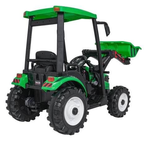 Pojazd MEGA Traktor D68 Z Przyczepką Zielony Pojazd MEGA Traktor D68 Z Przyczepką Zielony