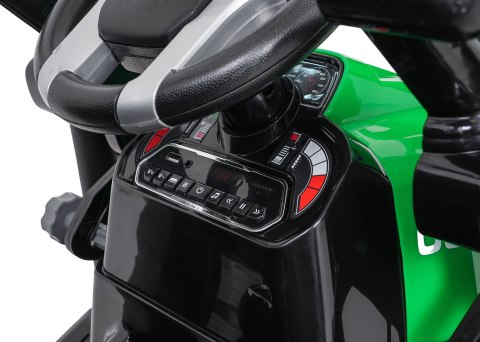 Pojazd MEGA Traktor D68 Z Przyczepką Zielony Pojazd MEGA Traktor D68 Z Przyczepką Zielony