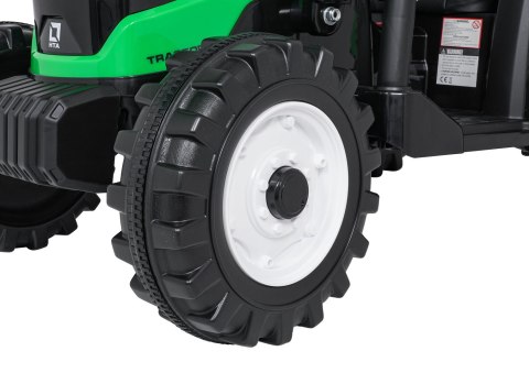 Pojazd MEGA Traktor D68 Z Przyczepką Zielony Pojazd MEGA Traktor D68 Z Przyczepką Zielony