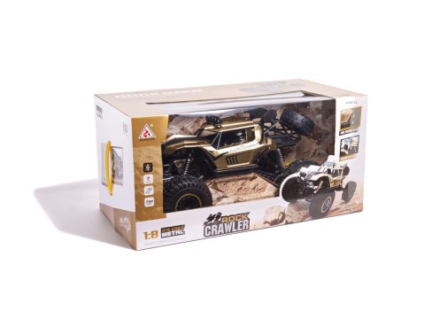 Samochód zdalnie sterowany 2,4GHz 1:8 51cm metal złoty Kik Sp. z o. o. Sp. k.
