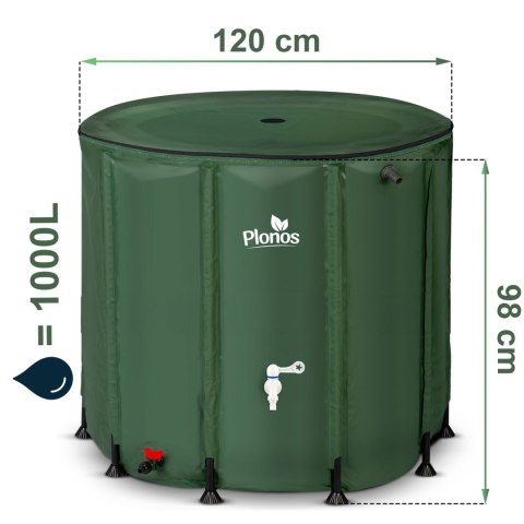 Zbiornik na deszczówkę 1000 l Plonos PL-523 Plonos