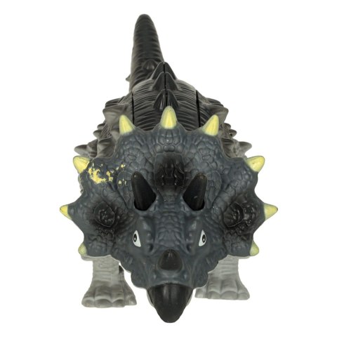 Dinozaur Triceratops zabawka interaktywna na baterie chodzi świeci ryczy Kik Sp. z o. o. Sp. k.