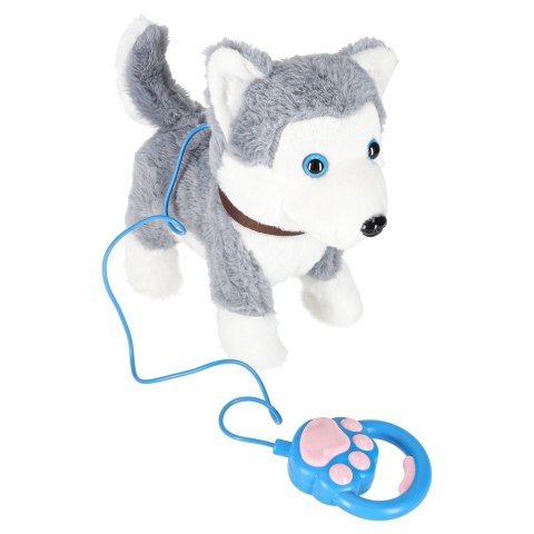 Piesek interaktywny na smyczy szczeka chodzi rusza ogonem Husky Kik Sp. z o. o. Sp. k.