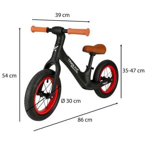Rowerek biegowy Trike Fix Balance PRO czarny lekki 3kg Kik Sp. z o. o. Sp. k.