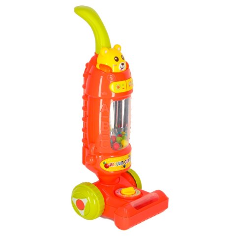 Odkurzacz dla dzieci pionowy interaktywny z dźwiękiem malinowy 46cm Kik Sp. z o. o. Sp. k.